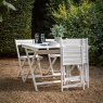 Gallery Direct Lindos Acacia White Folding Dining Set Gallery Direct Lindos Acacia White Folding Dining Set