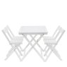 Gallery Direct Lindos Acacia White Folding Dining Set Gallery Direct Lindos Acacia White Folding Dining Set