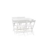 Gallery Direct Lindos Acacia White Folding Dining Set Gallery Direct Lindos Acacia White Folding Dining Set