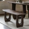 Gallery Direct Arc Walnut Mango Wood 120cm Dining Bench Gallery Direct Arc Walnut Mango Wood 120cm Dining Bench