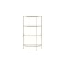 Gallery Direct Hudson Champagne Bookcase Display Unit Gallery Direct Hudson Champagne Bookcase Display Unit