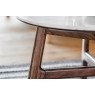 Gallery Direct Barcelona Dark Wood Coffee Table with Marble Top Gallery Direct Barcelona Dark Wood Coffee Table with Marble Top
