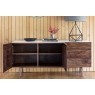 Gallery Direct Barcelona Dark Wood Sideboard with Marble Top Gallery Direct Barcelona Dark Wood Sideboard with Marble Top