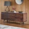 Gallery Direct Barcelona Dark Wood Sideboard with Marble Top Gallery Direct Barcelona Dark Wood Sideboard with Marble Top