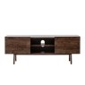Gallery Direct Barcelona Dark Wood Media TV Unit with Marble Top Gallery Direct Barcelona Dark Wood Media TV Unit with Marble Top