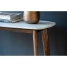 Gallery Direct Barcelona Dark Wood Console Table with Marble Top Gallery Direct Barcelona Dark Wood Console Table with Marble Top