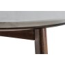 Gallery Direct Barcelona Dark Wood Side Table with Marble Top Gallery Direct Barcelona Dark Wood Side Table with Marble Top