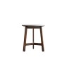 Gallery Direct Barcelona Dark Wood Side Table with Marble Top Gallery Direct Barcelona Dark Wood Side Table with Marble Top