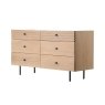Gallery Direct Okayama Oak 6 Drawer Chest of Drawers Gallery Direct Okayama Oak 6 Drawer Chest of Drawers