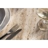 Gallery Direct Sculpt Mango Wood Round Dining Table with Travertine Top Gallery Direct Sculpt Mango Wood Round Dining Table with Travertine Top