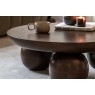 Gallery Direct Sculpt Mango Wood Round Coffee Table Gallery Direct Sculpt Mango Wood Round Coffee Table