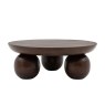 Gallery Direct Sculpt Mango Wood Round Coffee Table Gallery Direct Sculpt Mango Wood Round Coffee Table