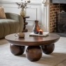 Gallery Direct Sculpt Mango Wood Round Coffee Table Gallery Direct Sculpt Mango Wood Round Coffee Table