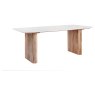 Reed Mango Wood & Marble Dining Table Reed Mango Wood & Marble Dining Table
