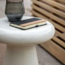 Gallery Direct Pavia Outdoor Cream Concrete Side Table Gallery Direct Pavia Outdoor Cream Concrete Side Table