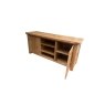 Largo Rustic Solid Oak Large TV Unit with Wood Doors Largo Rustic Solid Oak Large TV Unit with Wood Doors