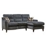 Ace Fabric Reclining Motion Chaise Lounger Sofa