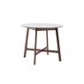 Gallery Direct Barcelona Dark Wood Round Dining Table Set with Marble Top & 4 Chairs Gallery Direct Barcelona Dark Wood Round Dining Table Set with Marble Top & 4 Chairs