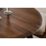 Gallery Direct Madrid Walnut Oval Dining Table Set & x4 Dining Chairs