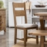 Tewkesbury Smoked Oak Upholstered Slat Back Dining Chair (Pair) Tewkesbury Smoked Oak Upholstered Slat Back Dining Chair (Pair)