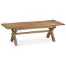 Tewkesbury Smoked Oak Cross-Leg 200-250cm Extending Dining Table Tewkesbury Smoked Oak Cross-Leg 200-250cm Extending Dining Table