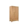 Bergen Solid Oak Gents Wardrobe