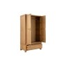 Bergen Solid Oak Gents Wardrobe