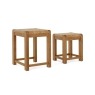 Bergen Solid Oak Nest of Tables Bergen Solid Oak Nest of Tables