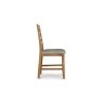 Bergen Solid Oak Dining Chair with Victoria Linen Seat Bergen Solid Oak Dining Chair with Victoria Linen Seat