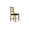 Bergen Solid Oak Dining Chair with Victoria Steel Seat Bergen Solid Oak Dining Chair with Victoria Steel Seat