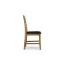 Bergen Solid Oak Dining Chair with Brown PU Seat Bergen Solid Oak Dining Chair with Brown PU Seat