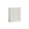 Bordeaux Painted Cotton 2 Over 3 Chest Of Drawers