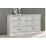 Bordeaux Painted Cotton 6 Drawer Chest Of Drawers