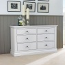 Bordeaux Painted White 6 Drawer Chest Of Drawers Bordeaux Painted White 6 Drawer Chest Of Drawers