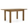Salisbury Waxed Premium Oak Compact Ext Dining Table Set + 4 Slat Back PU Chairs Salisbury Waxed Premium Oak Compact Ext Dining Table Set + 4 Slat Back PU Chairs