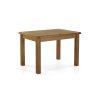 Salisbury Waxed Premium Oak Compact Ext Dining Table Set + 4 Slat Back PU Chairs Salisbury Waxed Premium Oak Compact Ext Dining Table Set + 4 Slat Back PU Chairs