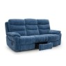 Halo Tech Fabric 3 Seater Power Head Tilt Recliner Sofa Halo Tech Fabric 3 Seater Power Head Tilt Recliner Sofa