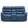 Halo Tech Leather 2 Seater Power Head Tilt Recliner Sofa with Console Halo Tech Leather 2 Seater Power Head Tilt Recliner Sofa with Console