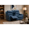 Halo Tech Leather 2 Seater Power Head Tilt Recliner Sofa with Console Halo Tech Leather 2 Seater Power Head Tilt Recliner Sofa with Console
