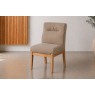 Alfie Relaxed PU Leather Dining Chair in Taupe (Pair)