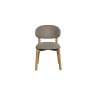 Leo Curved Back Fabric Dining Chair in Grey (Pair) Leo Curved Back Fabric Dining Chair in Grey (Pair)
