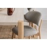 Leo Curved Back Fabric Dining Chair in Grey (Pair) Leo Curved Back Fabric Dining Chair in Grey (Pair)