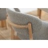 Leo Curved Back Fabric Dining Chair in Grey (Pair) Leo Curved Back Fabric Dining Chair in Grey (Pair)