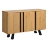 Heron Industrial Oak 3 Door Sideboard
