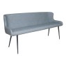 Heron Industrial Bench in Slate Grey PU