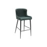 Heron Industrial Bar Stool in Bottle Green PU
