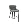 Heron Industrial Bar Stool in Slate Grey PU