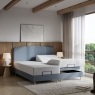 TEMPUR Form Spring Adjustable Bed with Geomatric Box Headboard TEMPUR Form Spring Adjustable Bed with Geomatric Box Headboard