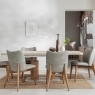 Arlo Natural Oak 160-200cm Ext Travertine Ceramic Dining Table Set with Spencer Chairs Arlo Natural Oak 160-200cm Ext Travertine Ceramic Dining Table Set with Spencer Chairs