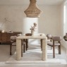 Ida Travertine Stone 150cm Dining Table Set with 4 Grace Chairs Ida Travertine Stone 150cm Dining Table Set with 4 Grace Chairs